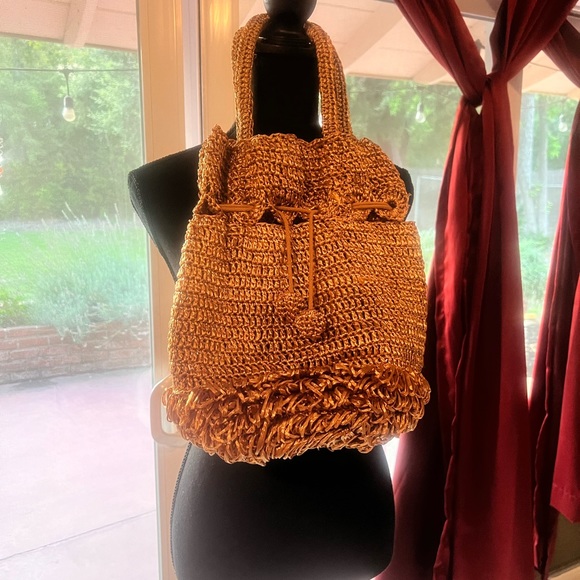 Jamin puech handbag, material is between straw and wicker, it’s a wheat … - Picture 2 of 6